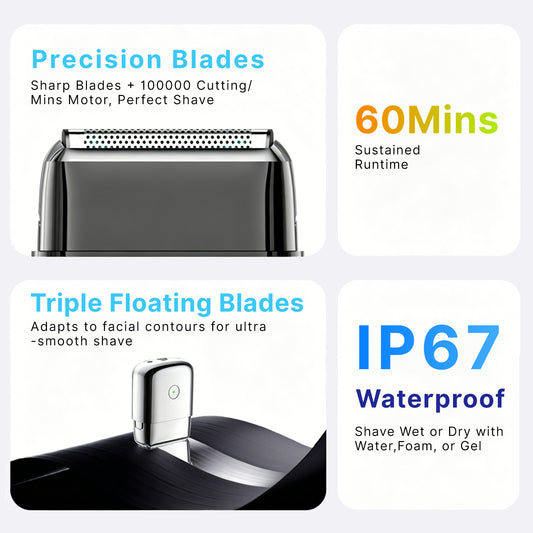 Flymayn Forgeblade All Metal Electric Shaver