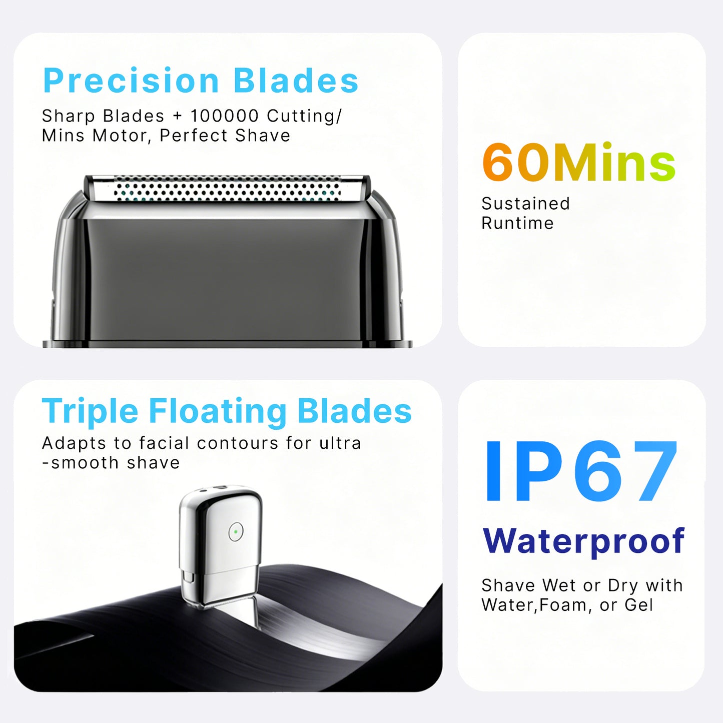 Flymayn Forgeblade All Metal Electric Shaver